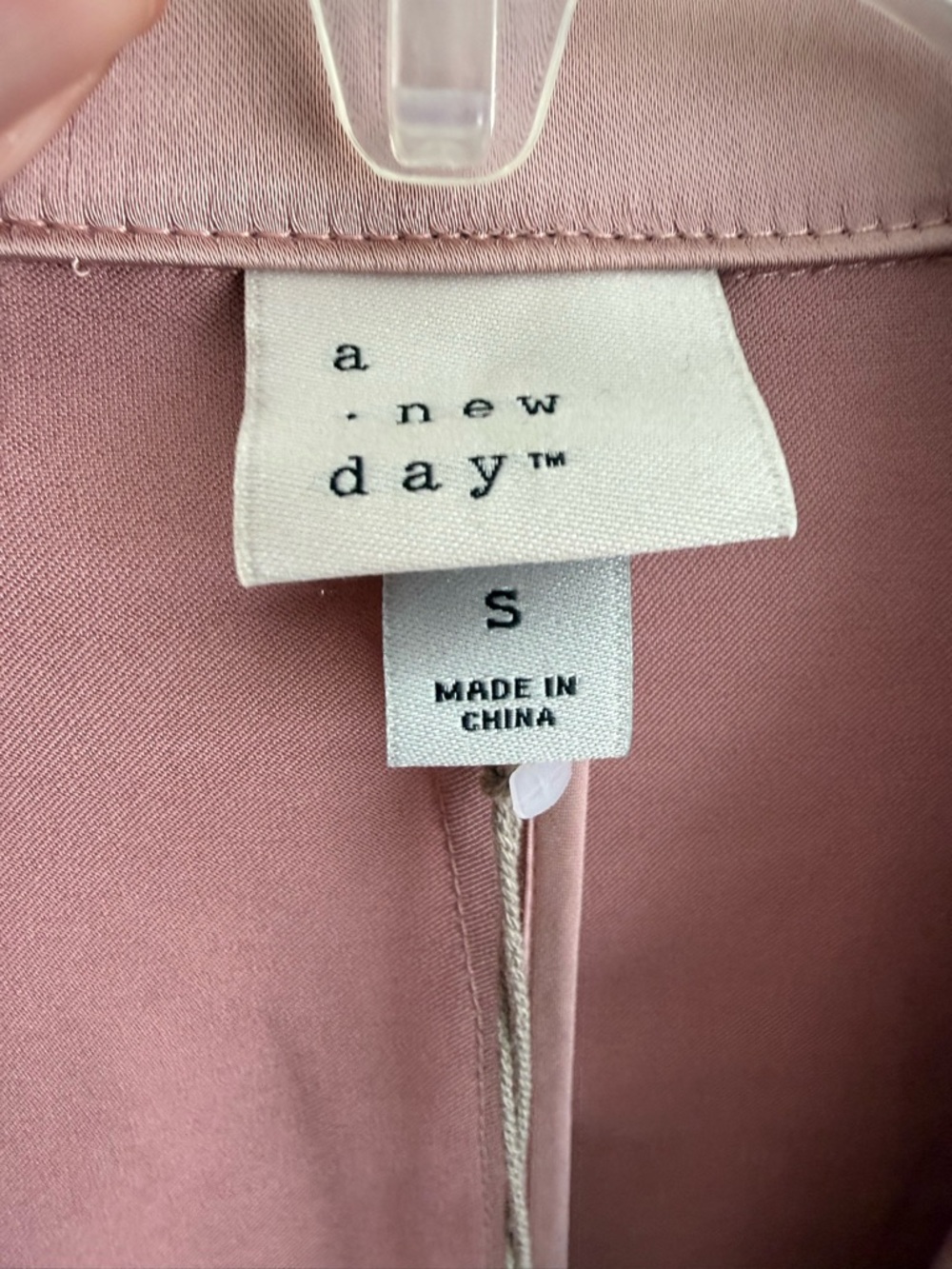 a new day Blush Pink Single-Button Satin Blazer - Picture 4 of 7